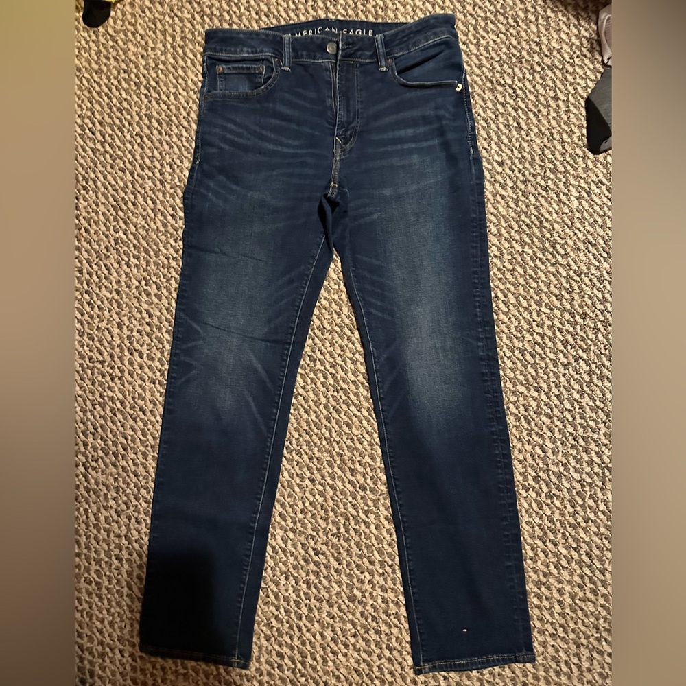 American Eagle Outfitters 34x32 Dark Blue Denim jeans